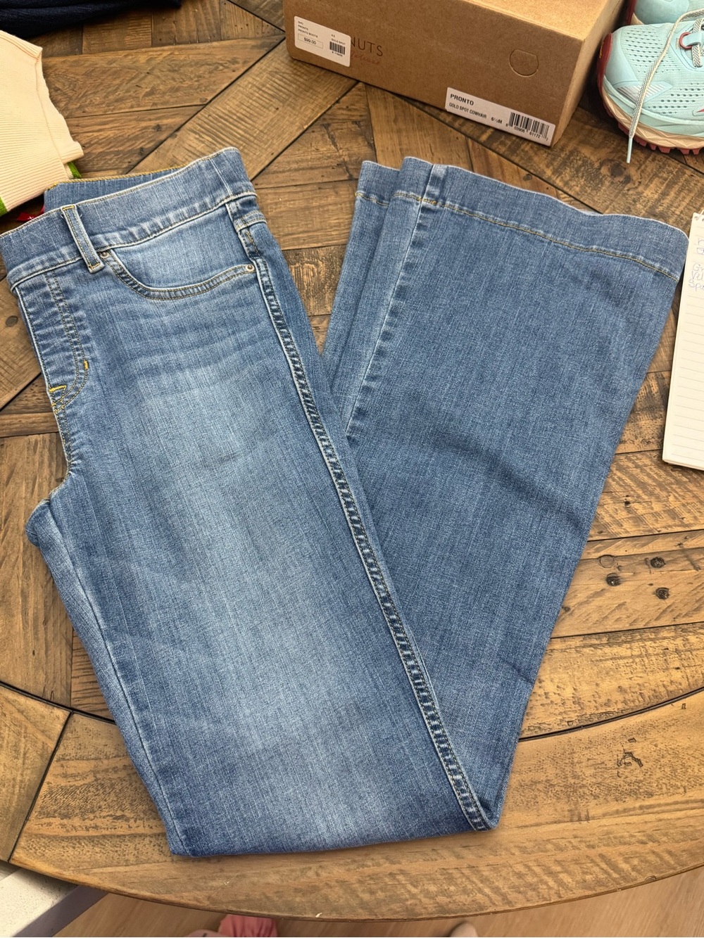SPANX Light Blue Flare Jeans